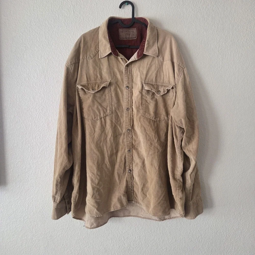 Vintage Clearwater Hunting Chore Jacket XXL Brown 90s USA Corduroy Lined Oversiz